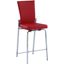 Contemporary Motion Back Counter Stool W/Chrome Frame MOLLY-CS-RED-CHM