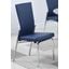 Contemporary Motion-Back Side Chair W/Chrome Frame MOLLY-SC-BLU Set of 2