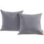Convene Gray Two Piece Outdoor Patio Pillow Set