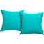Convene Turquoise Two Piece Outdoor Patio Pillow Set