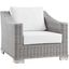 Conway Outdoor Patio Wicker Rattan Arm Chair EEI-4840-LGR-WHI