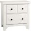 Cool Farmhouse 2 Drawer Night Stand In Soft White