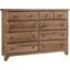 Cool Farmhouse 8 Drawer Dresser In Natural