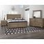 Cool Rustic Mansion Bedroom Set In Stone Grey