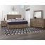 Cool Rustic Mansion Bedroom Set With Footboard Storage In Stone Grey