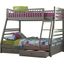 Cooper Grey Twin Over Full Storage Bunk Bed