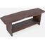Cooper Live Edge 52 Inch Solid Acacia Storage Bench In Slate