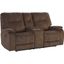 Cooper Shadow Brown Manual Console Loveseat