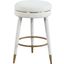 Coral Cream Boucle Fabric Counter Stool