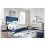 Coralayne Upholstered Bedroom Set In Silver