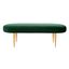 Corinne Oval Bench In Emerald And Gold