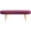 Corinne Oval Bench In Plum And Gold