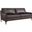 Corland Brown Leather Sofa