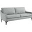 Corland Light Gray Upholstered Fabric Sofa