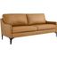 Corland Tan Leather Sofa