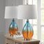 Cortina Table Lamp Set Of 2 In Blue