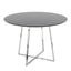 Cosmo 43 Inch Dining Table In Chrome