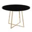 Cosmo 43 Inch Dining Table In Gold