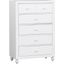 Cottage View White 5 Drawer Chest