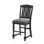 Counter Chair Set of 2 In Gray and Black
