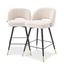Counter Stool In Cliff Boucle Cream Set Of 2