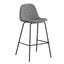Counter Stools Set of 2 In Gray Boucle