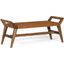 Cove Bench In Brown Leather