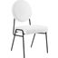 Craft Upholstered Fabric Dining Side Chairs In Black White