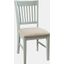 Craftsman Slat-Back Upholstered Desk Chair In Grey