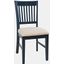 Craftsman Slat-Back Upholstered Desk Chair In Navy