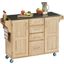 Create-A-Cart Brown Kitchen Cart 9100-1014