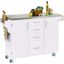 Create-A-Cart Off White Kitchen Cart 9100-1022