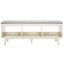 Cricket Open Shelf Bench with Cushion in Grey BCH5000F