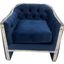 Cronos Navy and Silver Chair