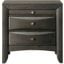 Crown Mark Emily Grey Night Stand