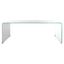 Crysta Clear/White Ombre Glass Coffee Table