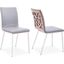 Crystal Brushed Stainless Steel Dining Chair