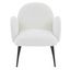 Crystalyn Boucle Accent Chair In Ivory/Black