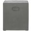 Cube Dark Grey Concrete Accent Table