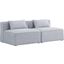 Cube Grey Durable Linen Modular Sofa 630Grey-S72A