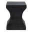 Curby Indoor-Outdoor Modern Concrete 17.7 Inch Height Accent Table in Black