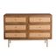 Curtis Solid Wood 6-Drawer Dresser In Walnut