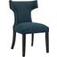 Curve Azure Fabric Dining Chair