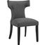 Curve Gray Fabric Dining Chair
