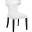 Curve White Vinyl Dining Chair EEI-3922-WHI