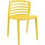 Curvy Dining Side Chair In Yellow