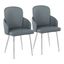 Dahlia Dining Chair Set of 2 In Grey