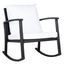 Daire Rocking Chair in Black and White
