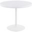 Dakota Industrial Dining Table In White Steel And White Wood
