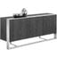 Dalton Sideboard With Stainless Steel In Grey